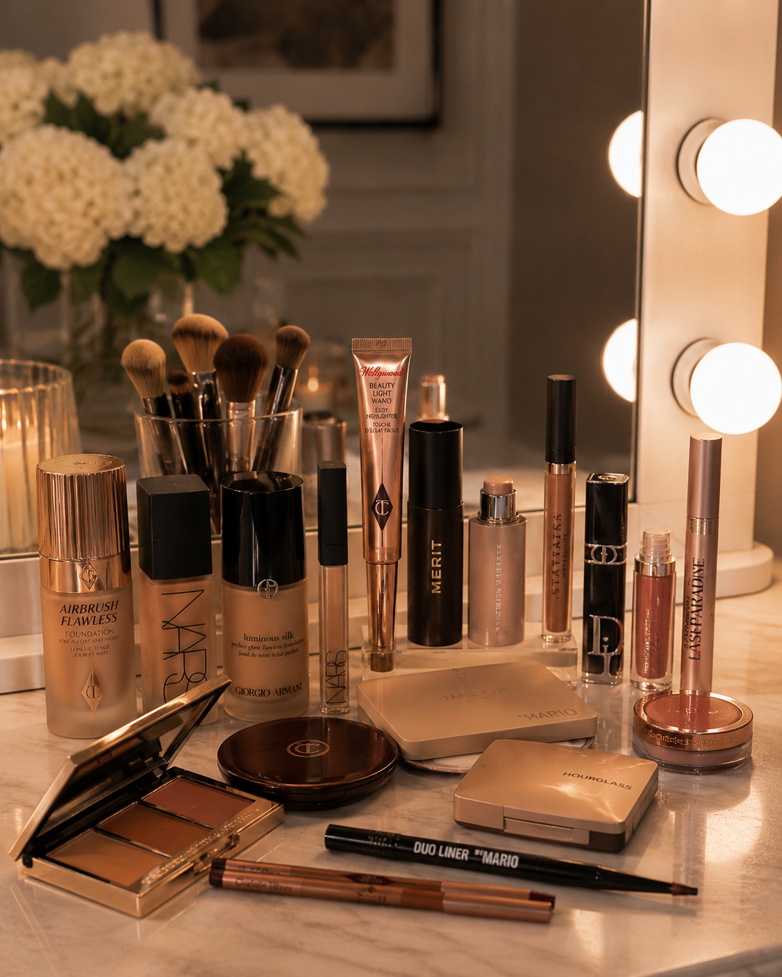 Beauty vanity shelf